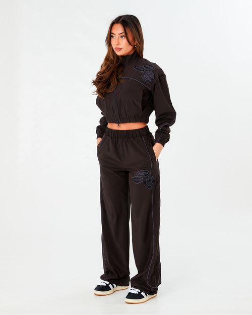 Womens OG Piping Track Top Black
