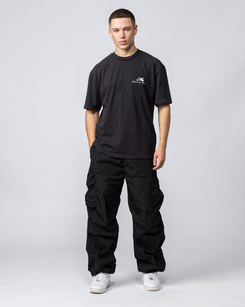 Paper Vision Tshirt Washed Black/White