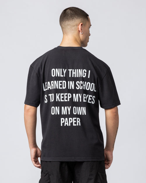 Paper Vision Tshirt Washed Black/White
