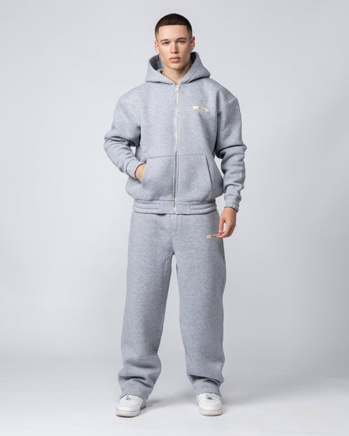 Script Open Hem Joggers Grey