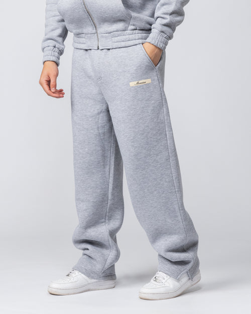 Script Open Hem Joggers Grey
