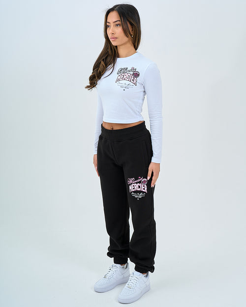 Womens Guerrilla Long Sleeve Tshirt White
