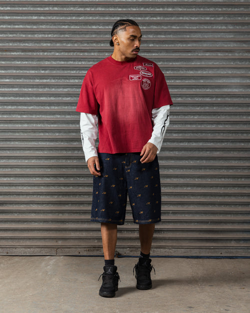 OG Lightening Double Layer Tshirt Red