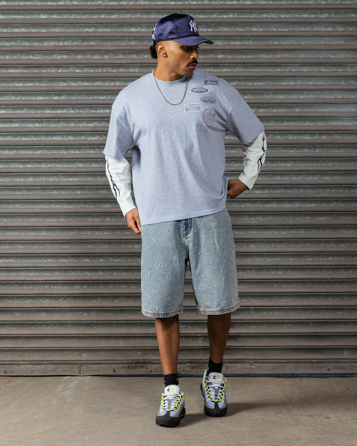 OG Lightning Double Layer T-Shirt Grey, image 3