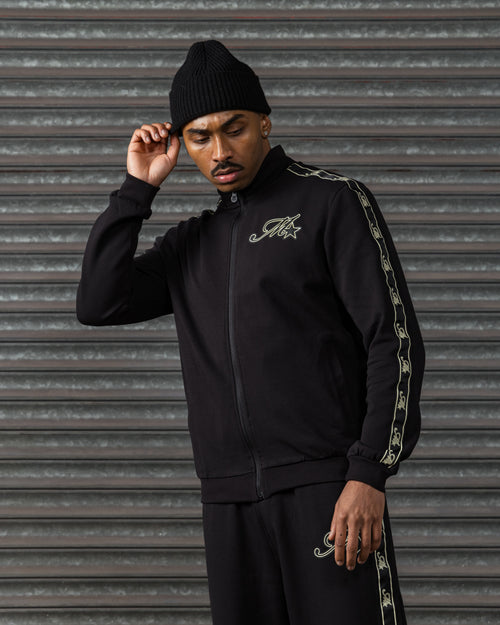 Runway Track Top Black