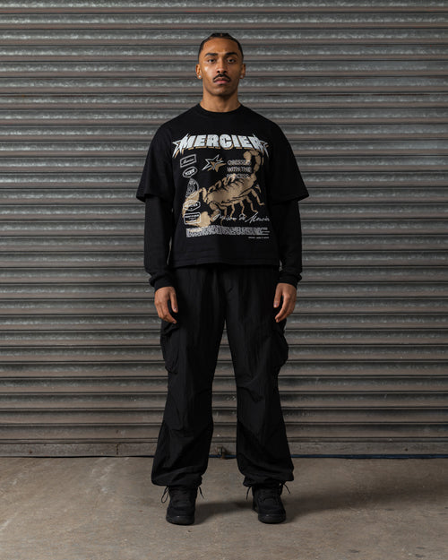 Stinger Double Layer T-shirt Black