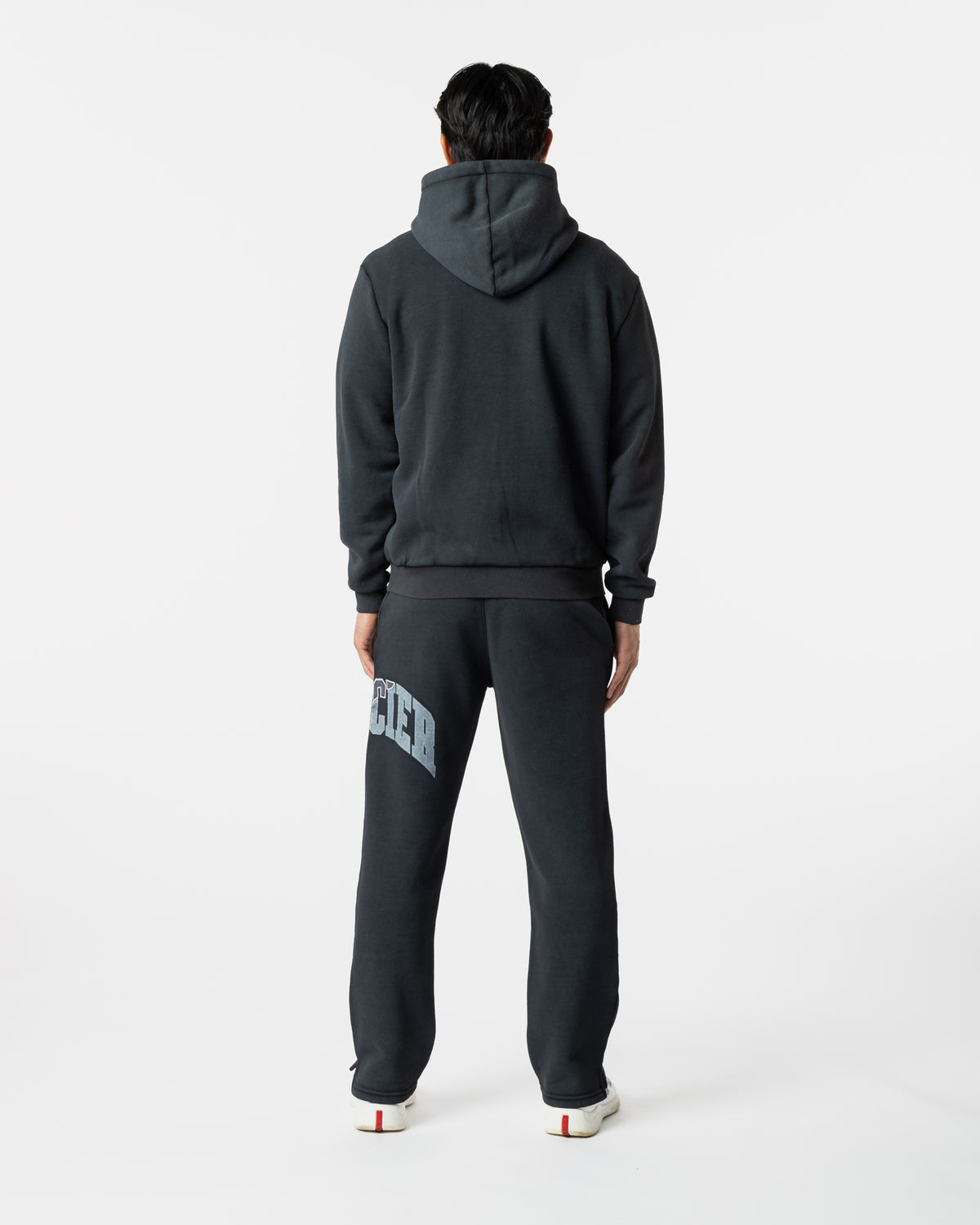 Zip Up Shatter Hoodie Washed Black, image 5