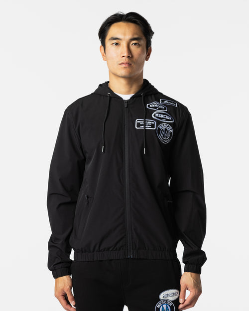 Mono Badge Windbreaker Black