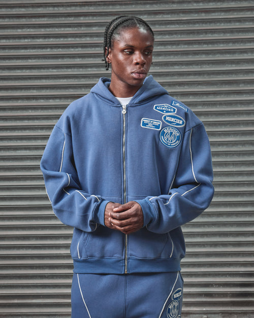 New Wave OG Badge Zip Hoodie Petrol