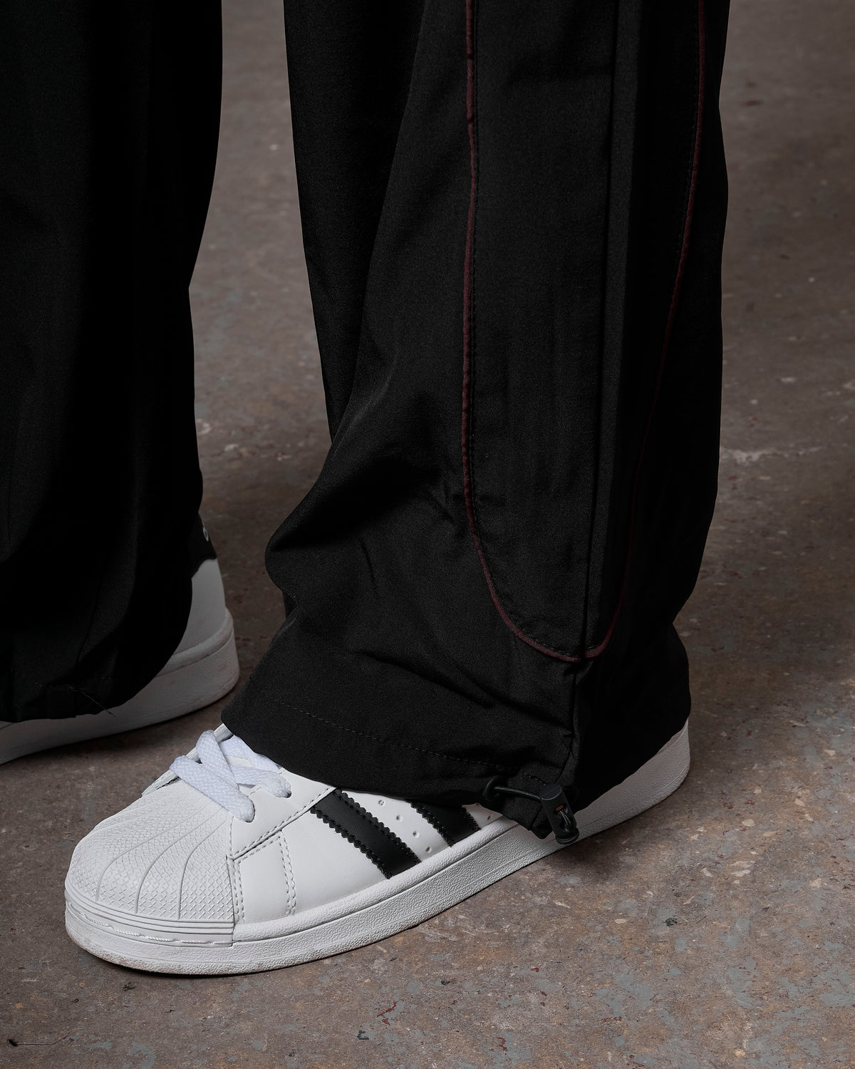 Women's Piping Track Pants Black, image 4