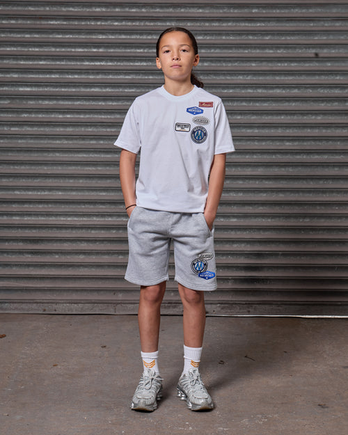 Junior OG Badge Shorts Grey Marl