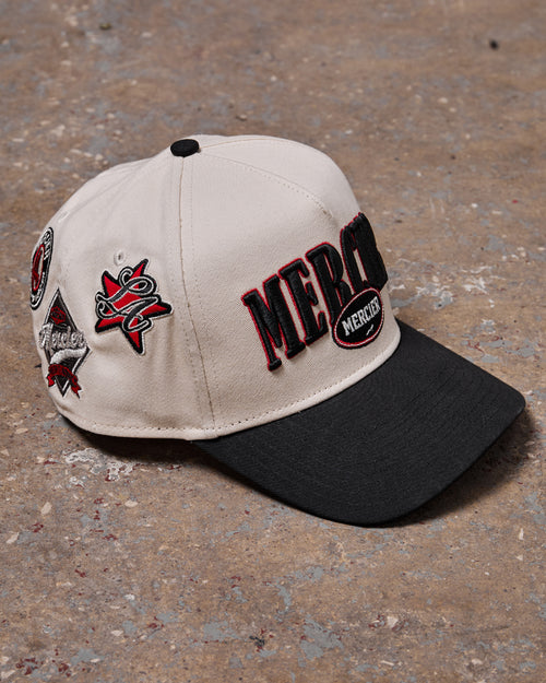 Banner Badge Snapback Black Twill