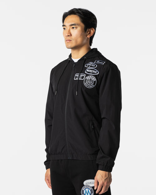 Mono Badge Windbreaker Black