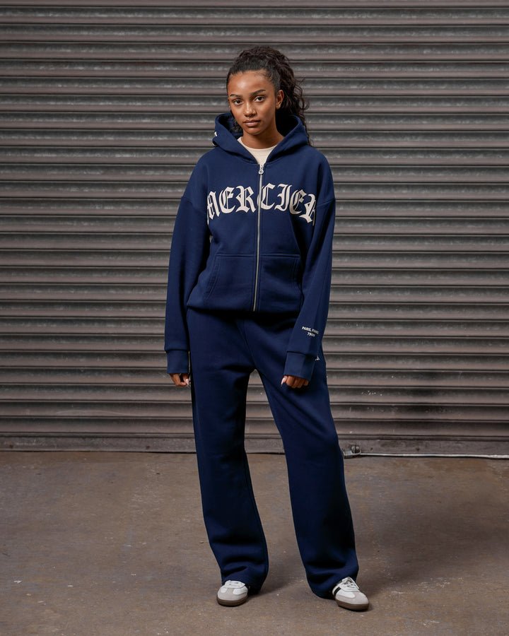 Womens Gothic Joggers Navy
