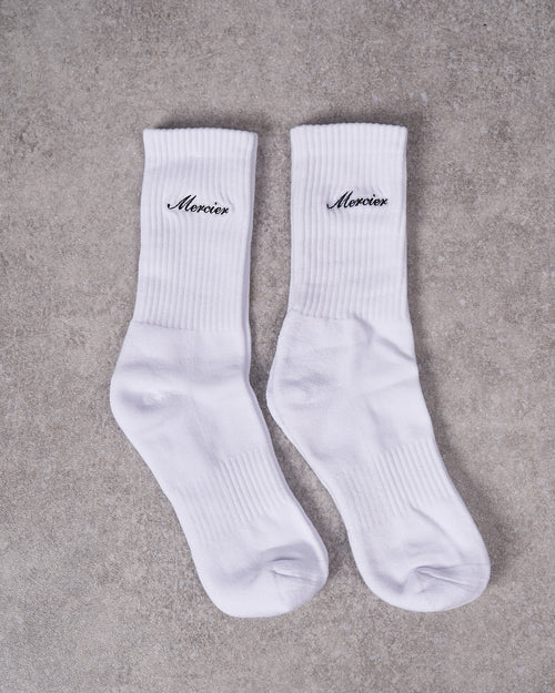 Signature Mercier 2pack Socks White