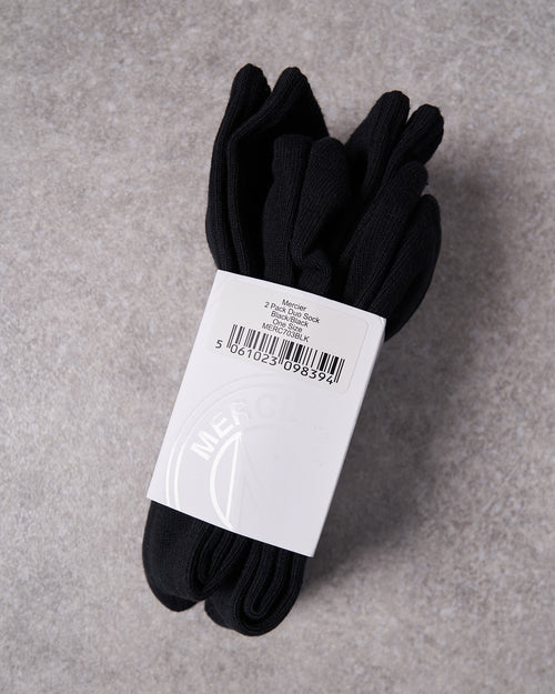 Signature Mercier 2pack sokken zwart