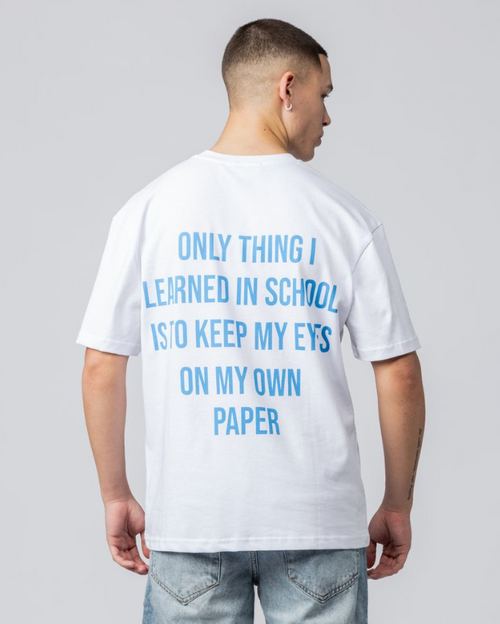 Paper Vision Tshirt White/Blue