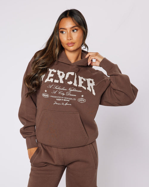 Womens City Dreams Hoodie Brown