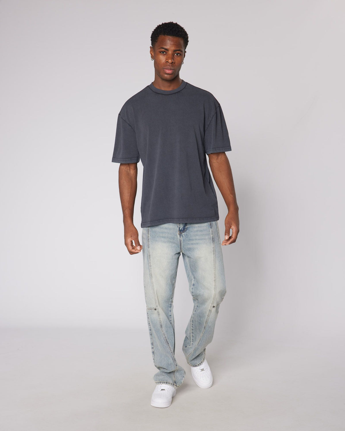 Relaxed Washed Blank Tshirt Black, image 5