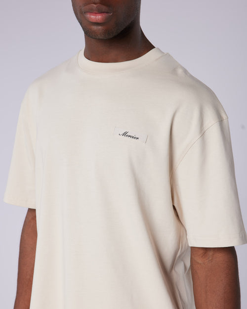 Script Tshirt Ecru