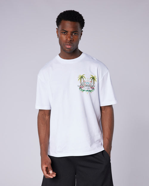 Serve Tshirt White Palm
