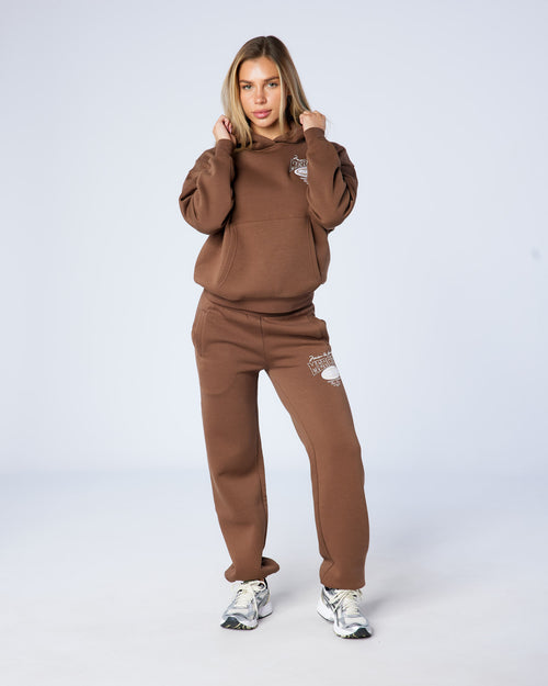 Womens Chocolate Multi Tour Hoodie
