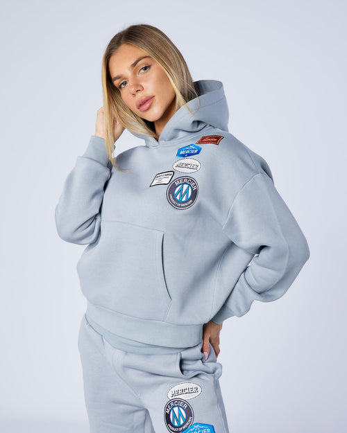 Womens relaxed OG Hoodie blue cloud