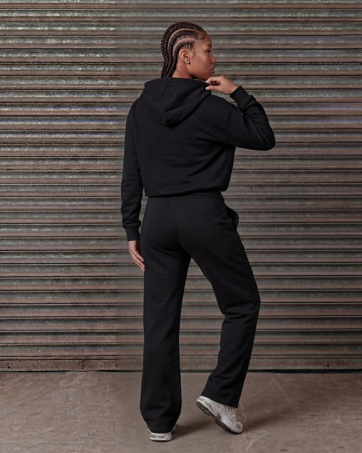 Women's Authenticity Hoodie Black Gold, image 3