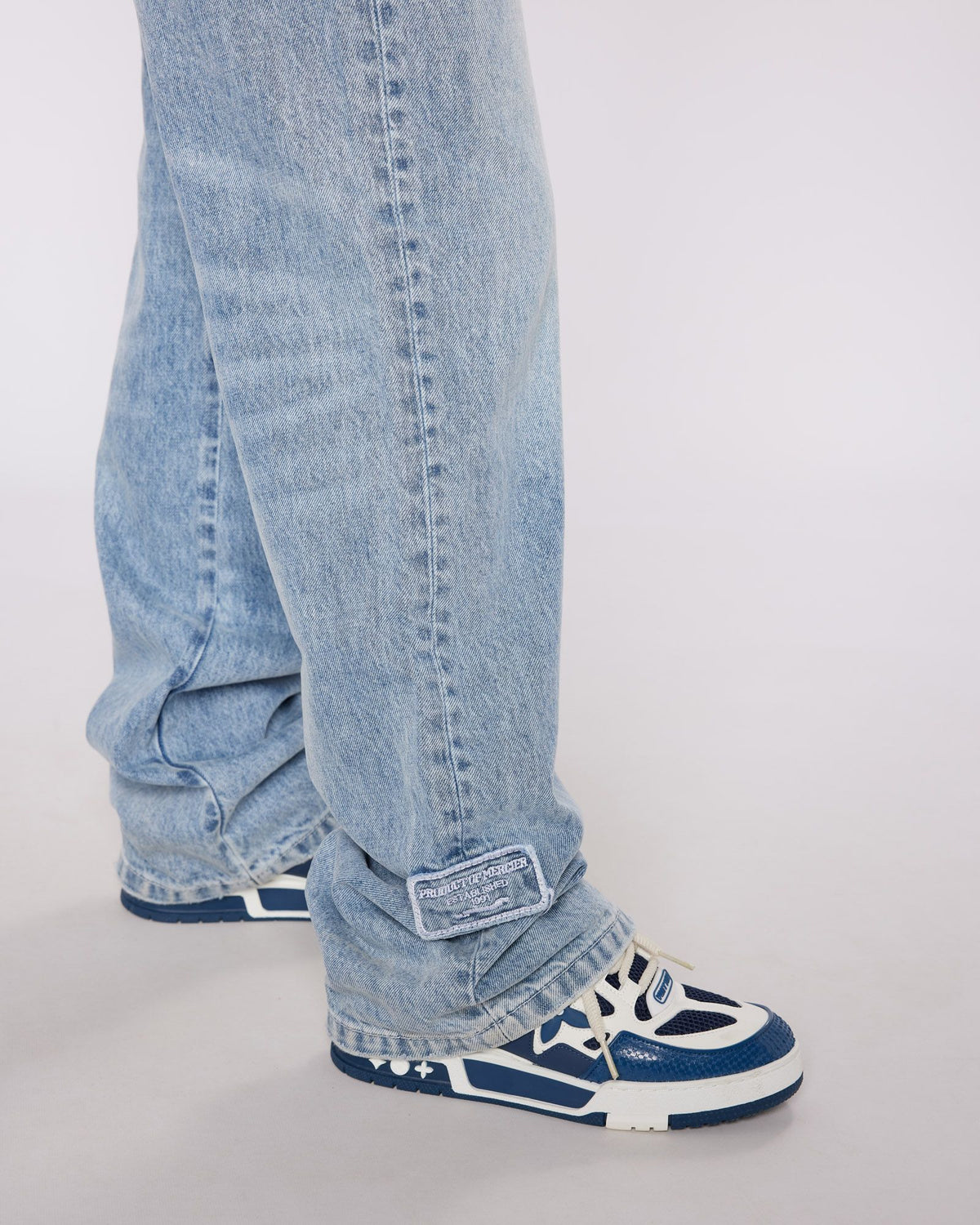 Women's OG Denim Stitch Badge Jeans Stonewash, image 6